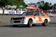 Rallye Český Krumlov: Ernst Harrach se svým Mitsubishi Lancer